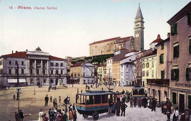 Zanimljivi javni prijevoz austrougarskog Pirana: kratki eksperiment s trolejbusom i tramvaj dugoga života
