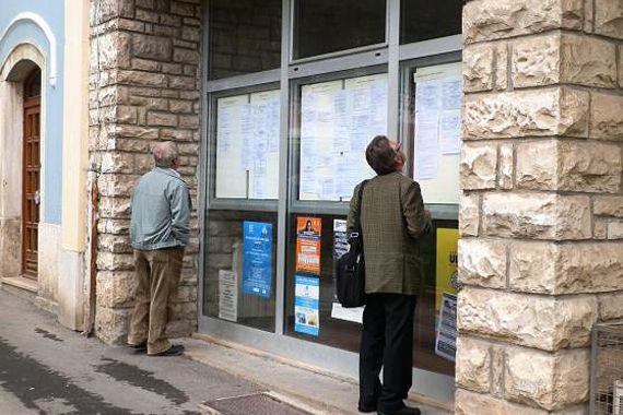 Nezaposlenost u rujnu porasla za 12,1%: Više nezaposlenih i u usporedbi s 2012.