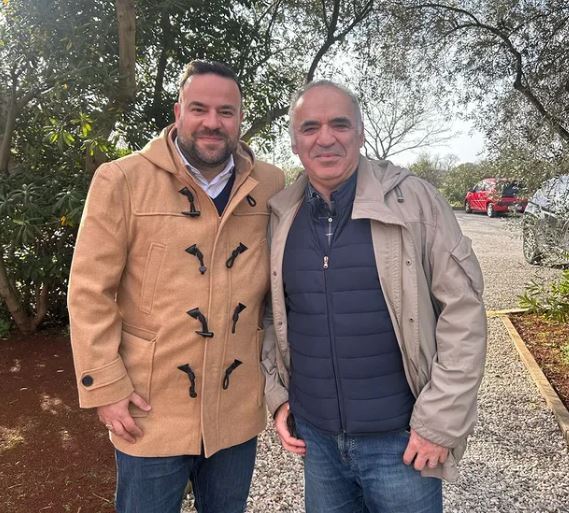 Filip Zoričić i Gari Kasparov (Foto: Instagram)