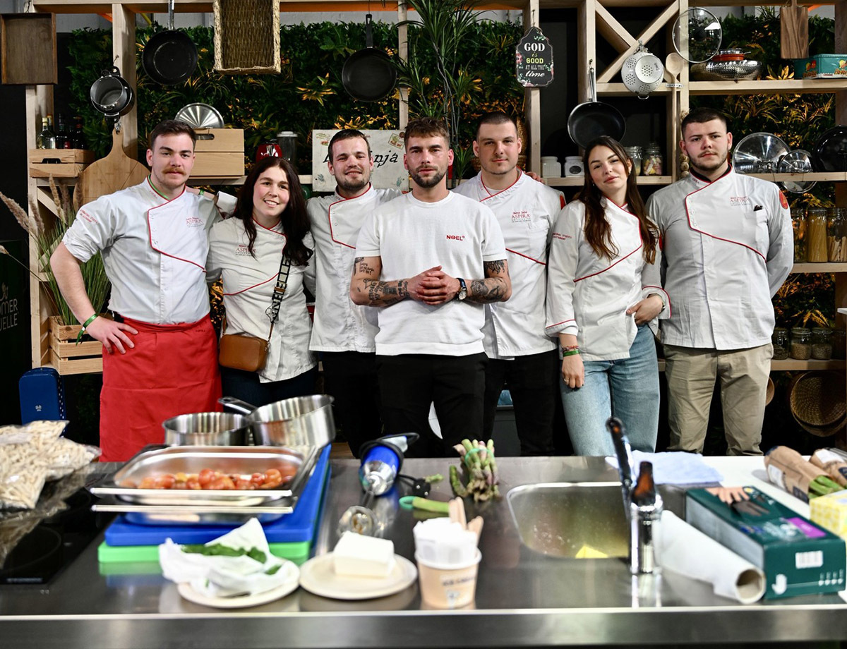 Lovre Bravarić, Nives Borić, Alex Orlić, chef Temšić, Borna Šalov, Tania Berišić, Mate Bartulović