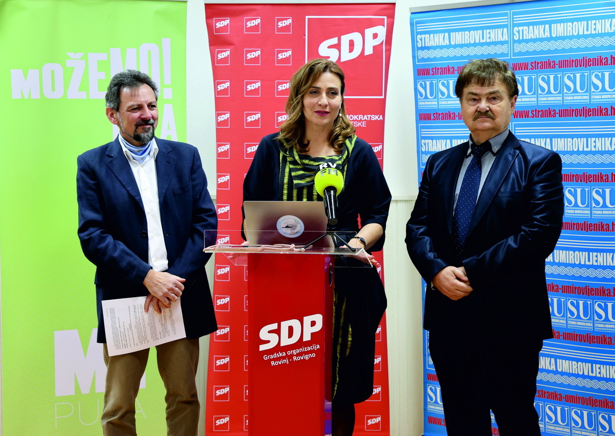 Siniša Škaberna, Maria Blažina i Mirko Bijelonjić