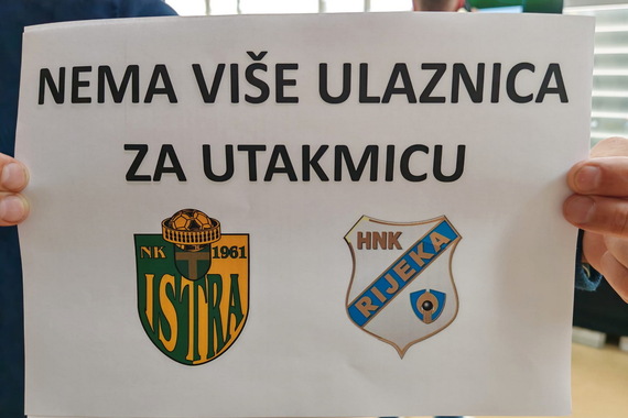 Sve ulaznice za utakmicu Istre 1961 i Rijeke su rasprodane