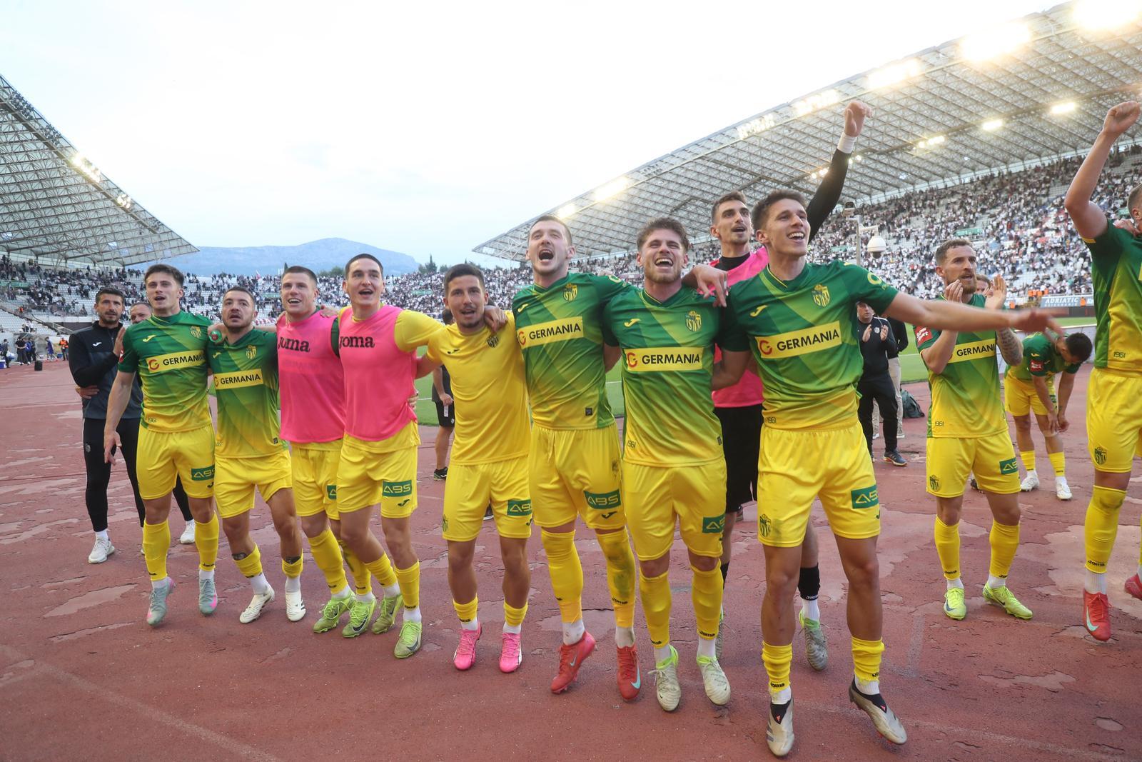 Slavlje nogometaša Istre nakon pogotka Vinka Rozića (Foto: Ivo Čagalj/PIXSELL)