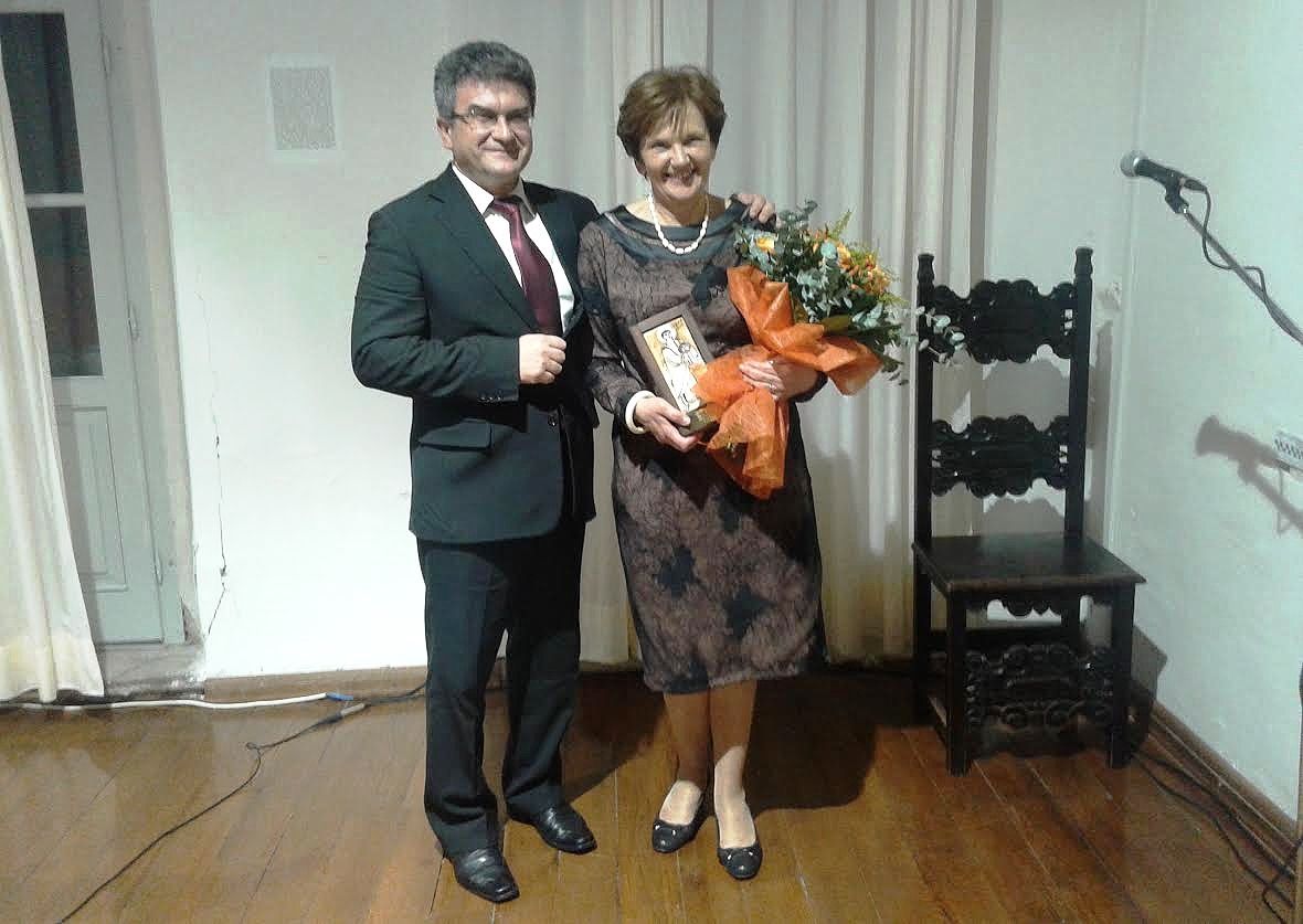 Porečki gradonačelnik Edi Štifanić i laureatkinja Vesna Baranašić