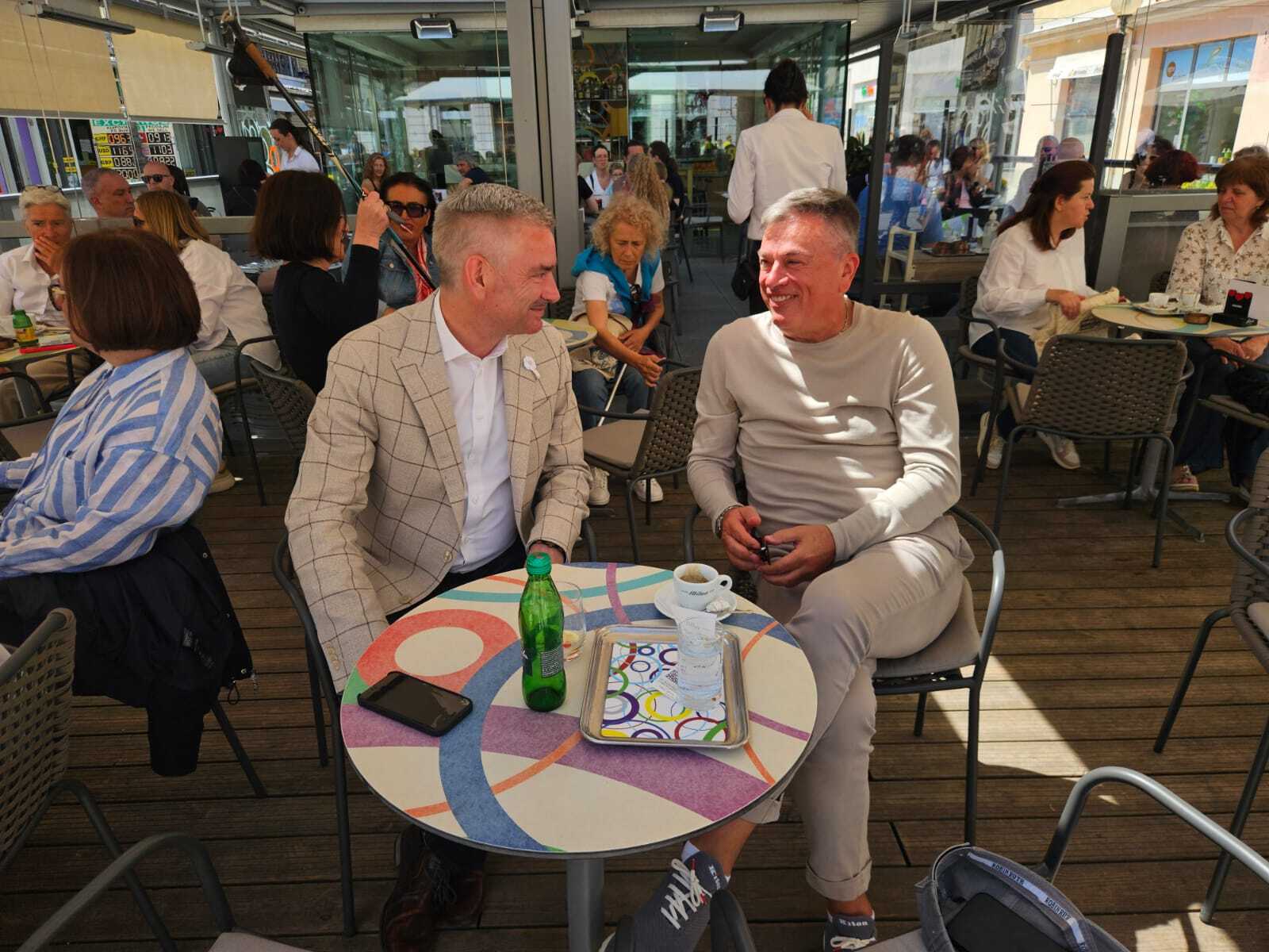 Boris Miletić i Plinio Cuccurin na subotnjoj kavi
