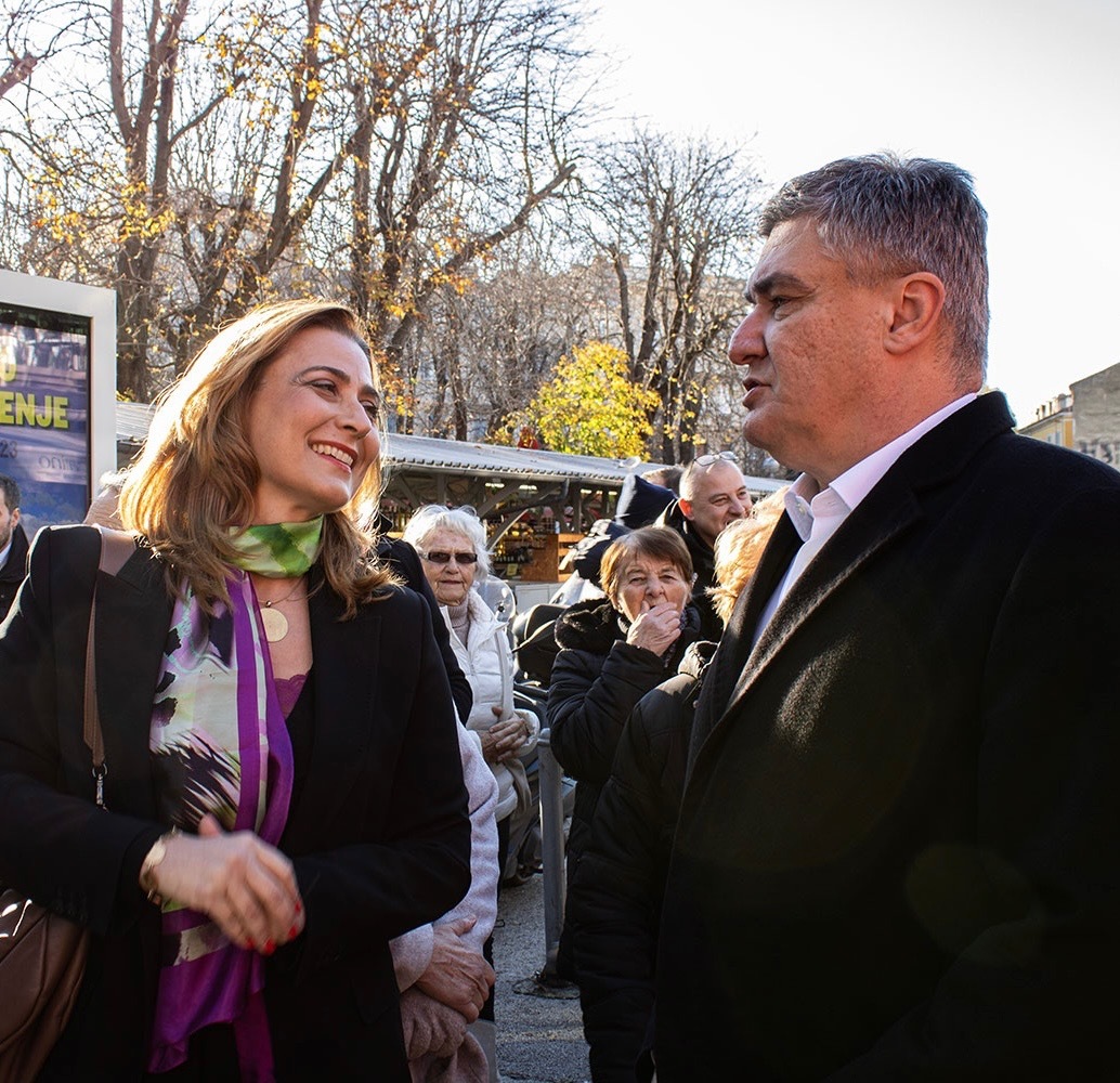 Maria Blažina i Zoran MIlanović