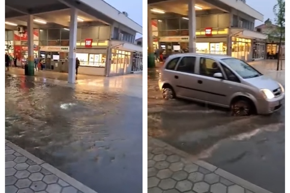 Rovinj sinoć zaplivao, nastavlja se nestabilno vrijeme