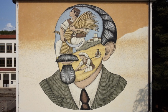 Pulski ilustrator izradio mural Vladimira Nazora u Pazinu 