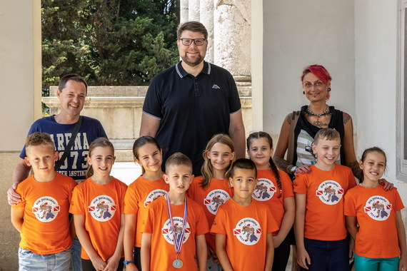 BOŠKARIN Kod Peđe Grbina došli mladi plivači s perajama