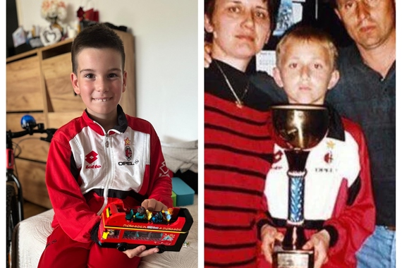 Isti model trenirke, različita desetljeća - u klubu navijača Milanistra oduševljeni dolaskom Luke Modrića