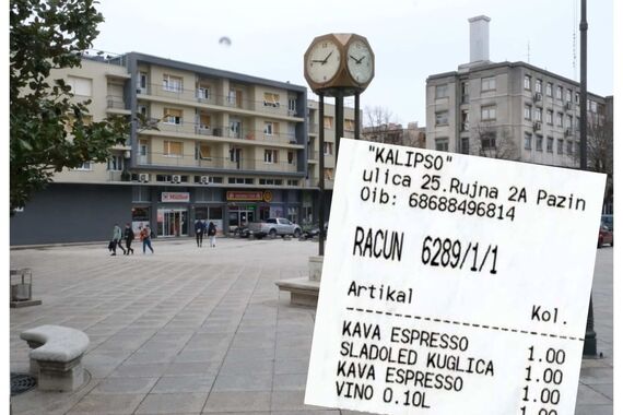 Kad Porečan dojde na kafe u Pazin pa se čudi cijenama. Objavio je račun iz omiljenog kafića - pogledajte 