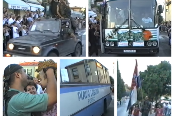 Porečki branitelji vraćaju se kući nakon Oluje. Pogledajte dva videa koji nas vraćaju u ta ponosna vremena
