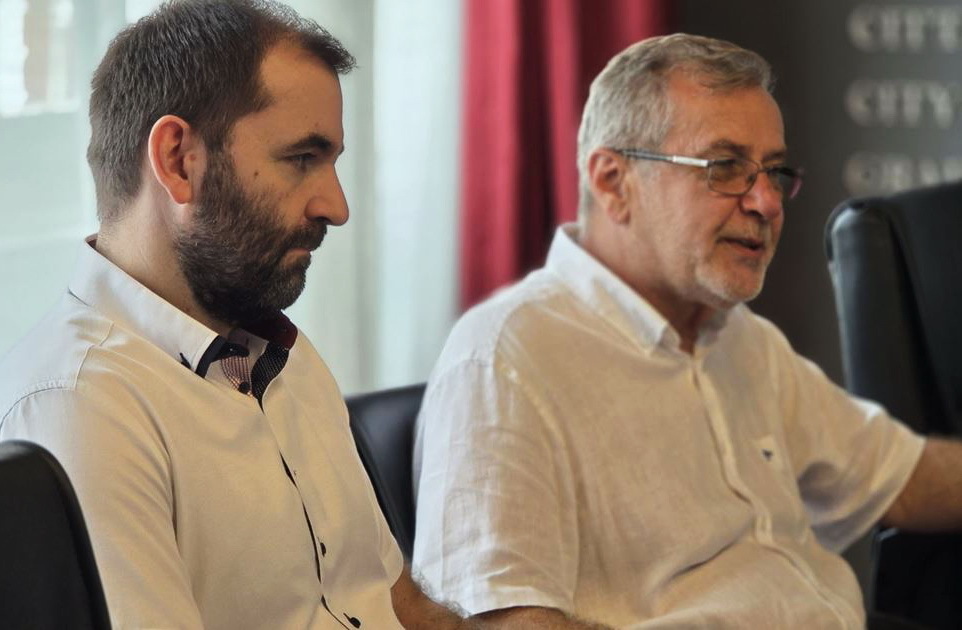 Novi i stari ravnatelj - Aljoša Sirotić i Krešimir Bronić