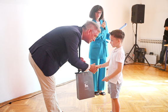 Župan Boris Miletić posjetio OŠ Vladimira Gortana u Žminju 