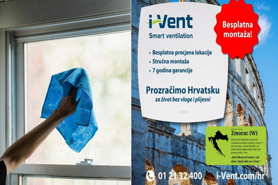 I-Vent ventilacija s rekuperacijom to rješava efikasno – uz besplatnu montažu i 7 godina garancije