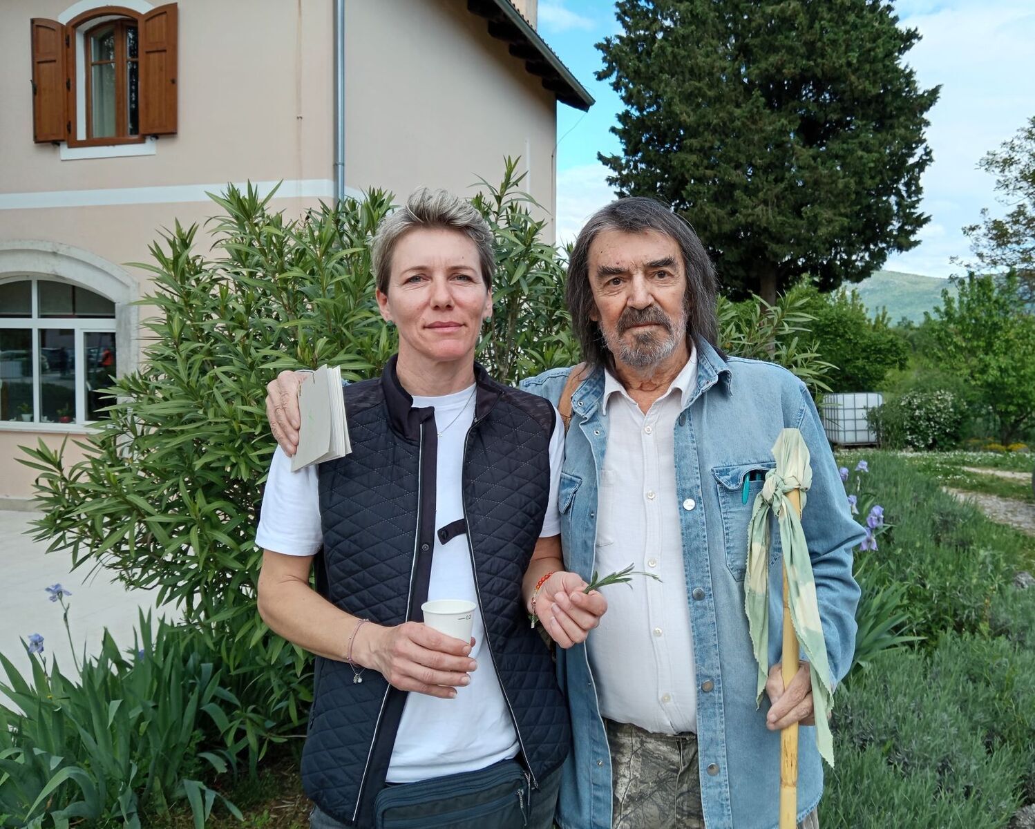 Franko Zgrablić i njegova kći Martina snimljeni ove godine u Kršanu (Foto: Igor Radić)