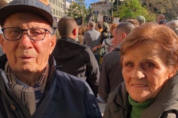Pogledajte što poručuju Marija (84) i Gianni (89), najstariji sudionici pulskog antifašističkog marša