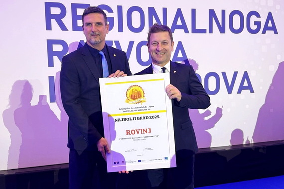 Rovinj najbolji srednji grad u Hrvatskoj u kategoriji gospodarstva