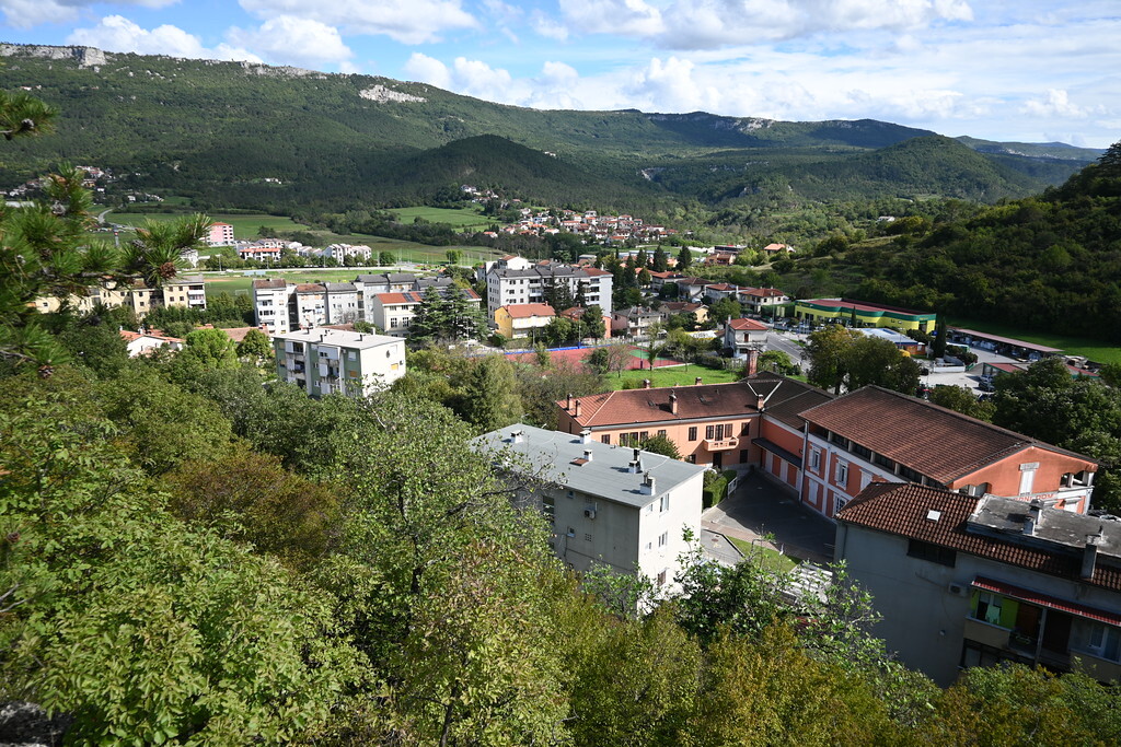 Buzet s vidikovca na Goričici 