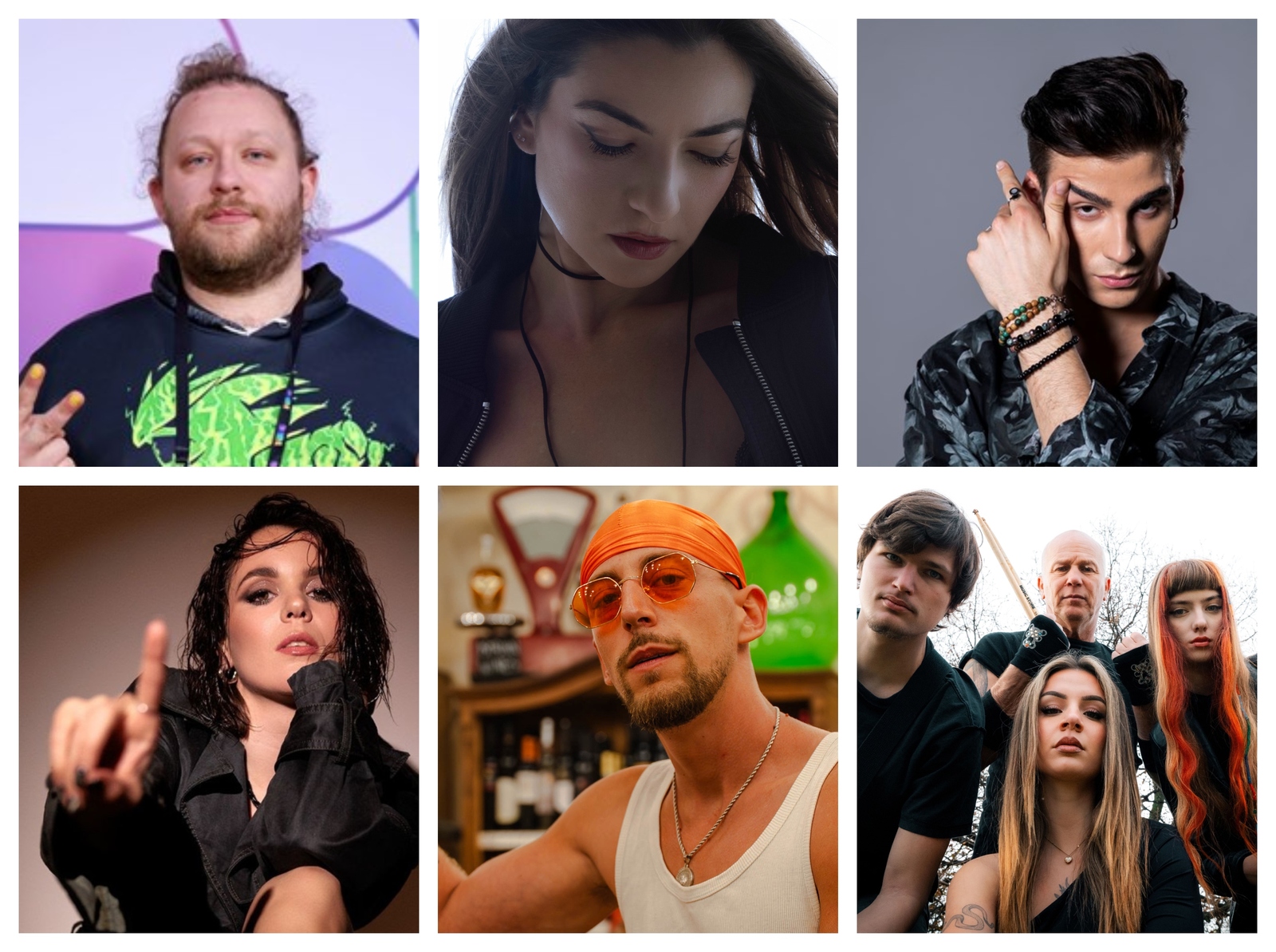 Gore: Fenksta, Jasmina Makota, Devin Juraj, dolje: Lara Demarin, Lima Len, Ritam Noir