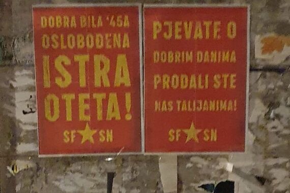 Uoči koncerta u Poreču osvanuli plakati kontra Thompsona. 'Dobra bila '45A'