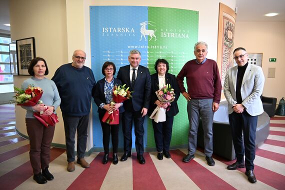 Upriličen prijem za djelatnike Istarske županije koji idu u mirovinu