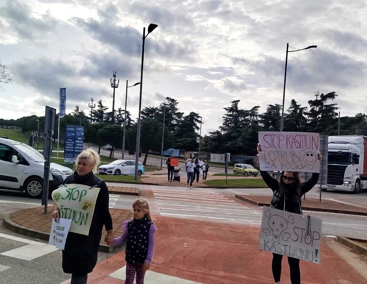 Prosvjedi građana protiv Kaštijuna (foto: arhiva)