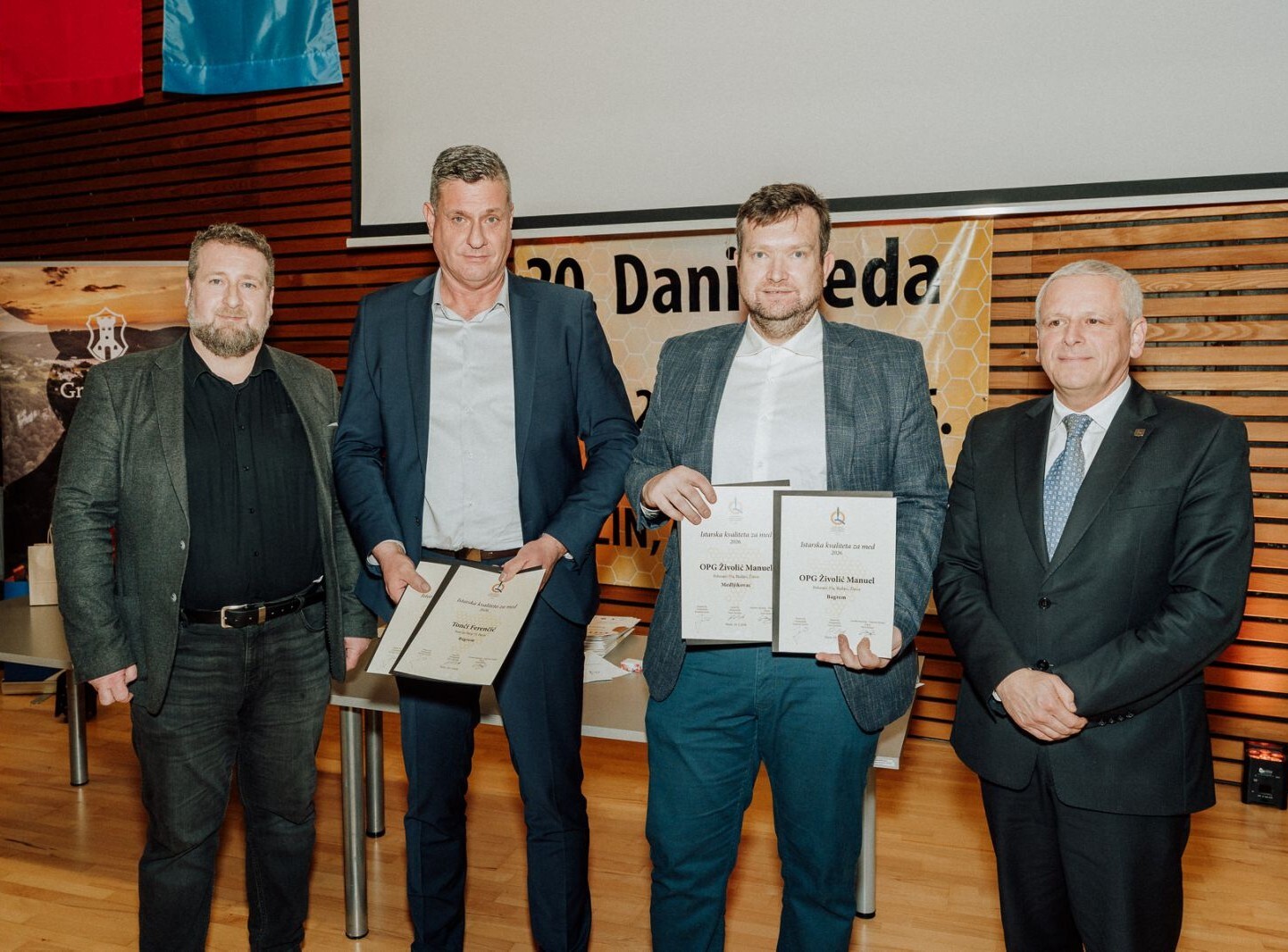 Krešimir Juričić, Tonči Ferenčić, Manuel Živolić i Ezio Pinzan