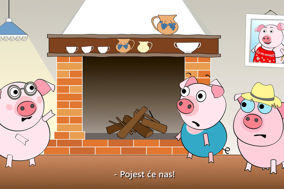Pogledajte i poslušajte animirani film Trej porkič – tri prašćića na vlaškom jeziku