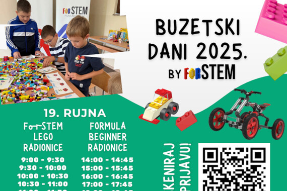 ForSTEM radionice za djecu i mlade u sklopu Buzetskih dana 2025!