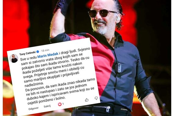 Tony Cetinski: Teško da ću ikad više tamo kročiti, prijete smrću meni i obitelji