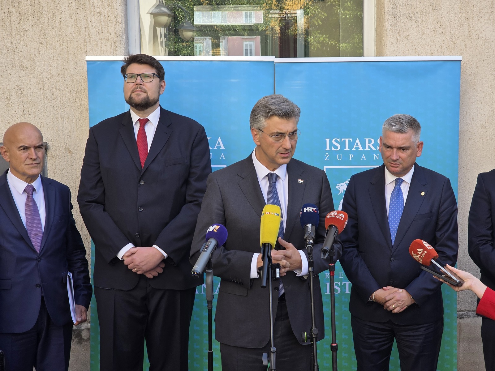 Peđa Grbin, Andrej Plenković i Boris Miletić