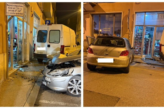 Automobilom se zabila prvo u kombi pa u dućan. Na sreću nitko nije ozlijeđen
