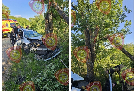 Poznati su detalji prometne nesreće kod Buja u kojoj je vozač teško, a suvozač lakše ozlijeđen