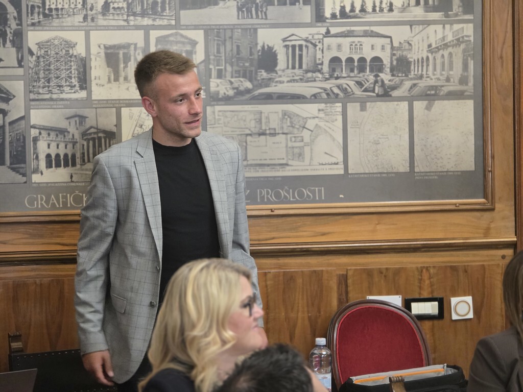 Marin Filipović na nedavnoj sjednici Vijeća (foto: Ivor Balen)