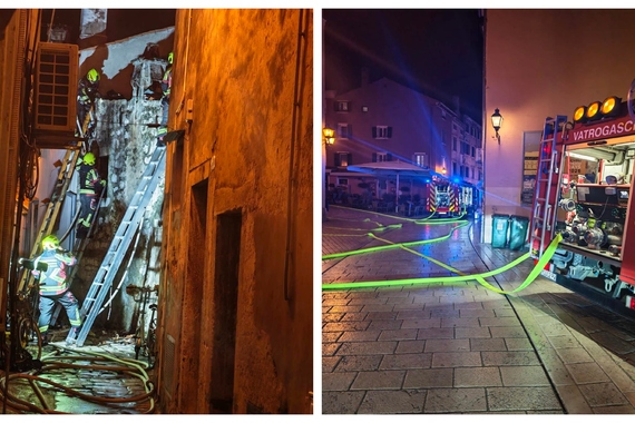 Ozlijeđen u požaru u Rovinju. Ulica u kojoj se to dogodilo drugačija je od drugih