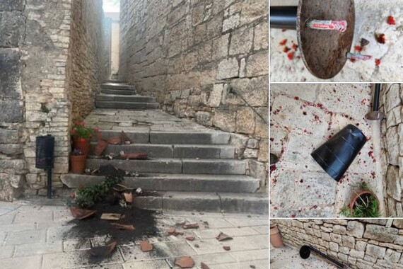 Drski vandali devastirali općinsku imovinu u središtu Bala. Razvalili vazu, stupić...