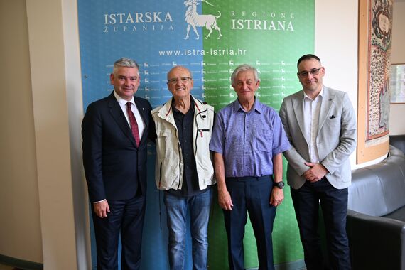 Miletić primio Bruna Stermotića, dobitnika Povelje Matice umirovljenika Hrvatske i njegovog nasljednika
