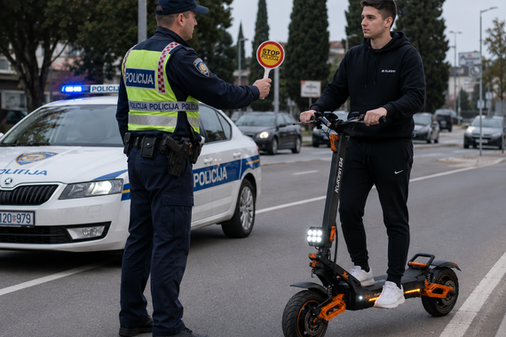 Policija oduzela romobil 24-godišnjaku
