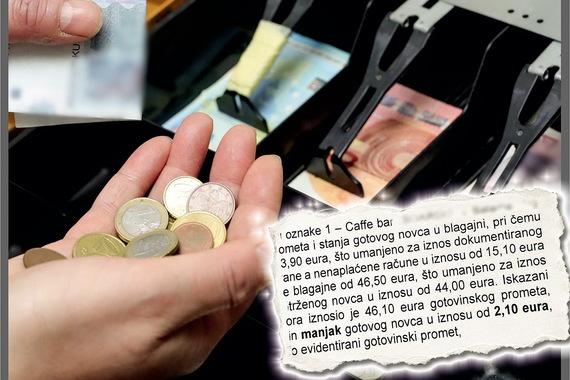 Zbog manjka od 2,10 eura u blagajni ugostitelj kažnjen s preko tisuću eura. 'Kada radite morate nešto i platiti'