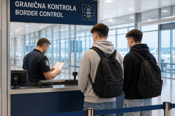 Htjeli u Veliku Britaniju preko Pule, ali aerodromska policija ih je raskrinkala
