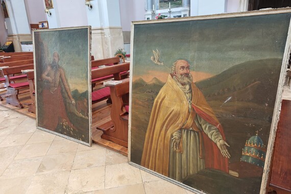 Umag obnavlja vrijedne slike evanđelista iz 18. stoljeća u župnoj crkvi