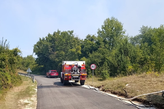 Drama kod Orihi: vatra došla do kuća, spasili ih kanaderi