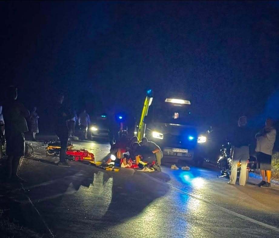 Motociklist je prebačen u bolnicu (Foto: Facebook)