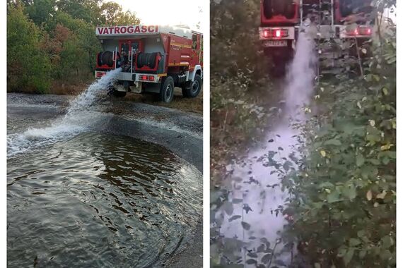 SPAS ZA ŽEDNU DIVLJAČ Vatrogasci iz Bala napunili pojilišta vodom, potekao i pravi potok!