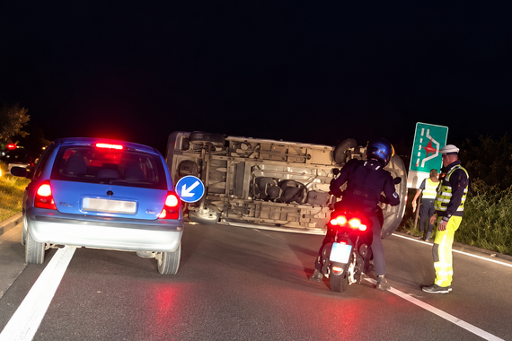 Prevrnuo se kombi na Istarskom ipsilonu, nema ozlijeđenih