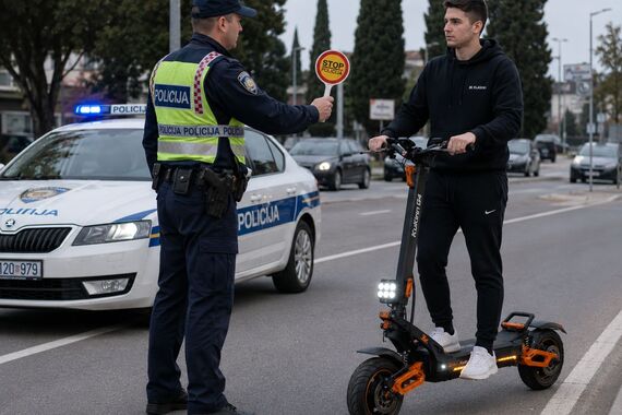 Drsko i opasno: pogledajte što je ovaj maloljetnik izvodio na zabranjenom romobilu