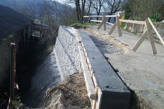 Sanacija klizišta ceste u Cerovlju privodi se kraju