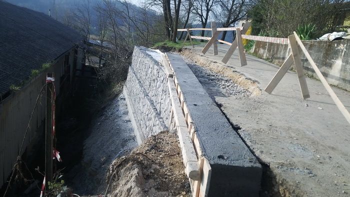 Radovi na sanaciji klizišta