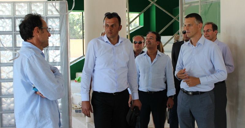 Župan Valter Flego sa suradnicima u Funtani 